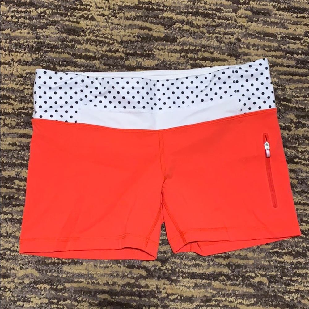 Lululemon biker 🚴🏽‍♀️ shorts orangish size 4